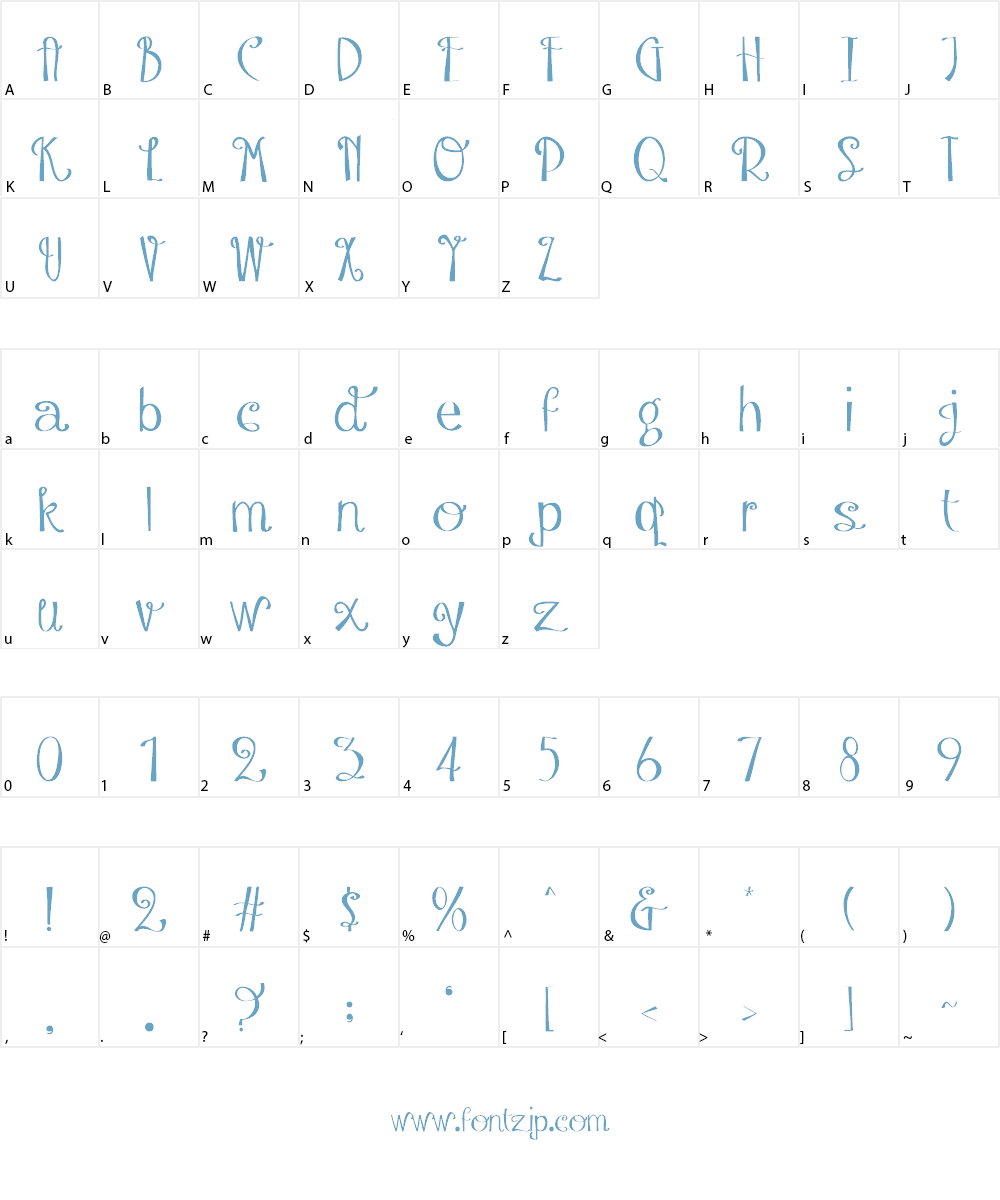 Austie Bost Take a Chance Font Character